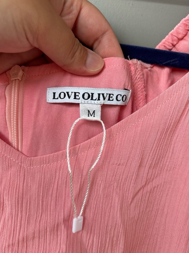 Women's Pink Tiered Midi Dress - Soft Summer Style — image 2 of 3